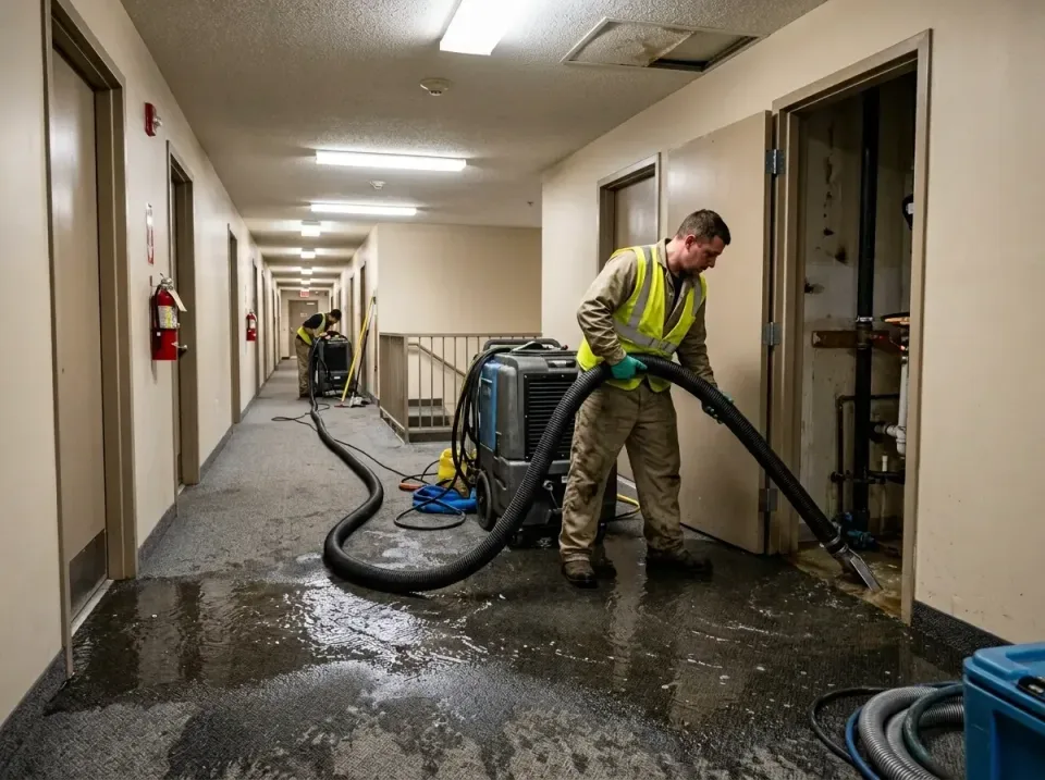 multi-unit-apartment-hallway-f-005 — frequently asked questions, Emergency Burst Pipe Water Extraction & Removal in Osage Ci…